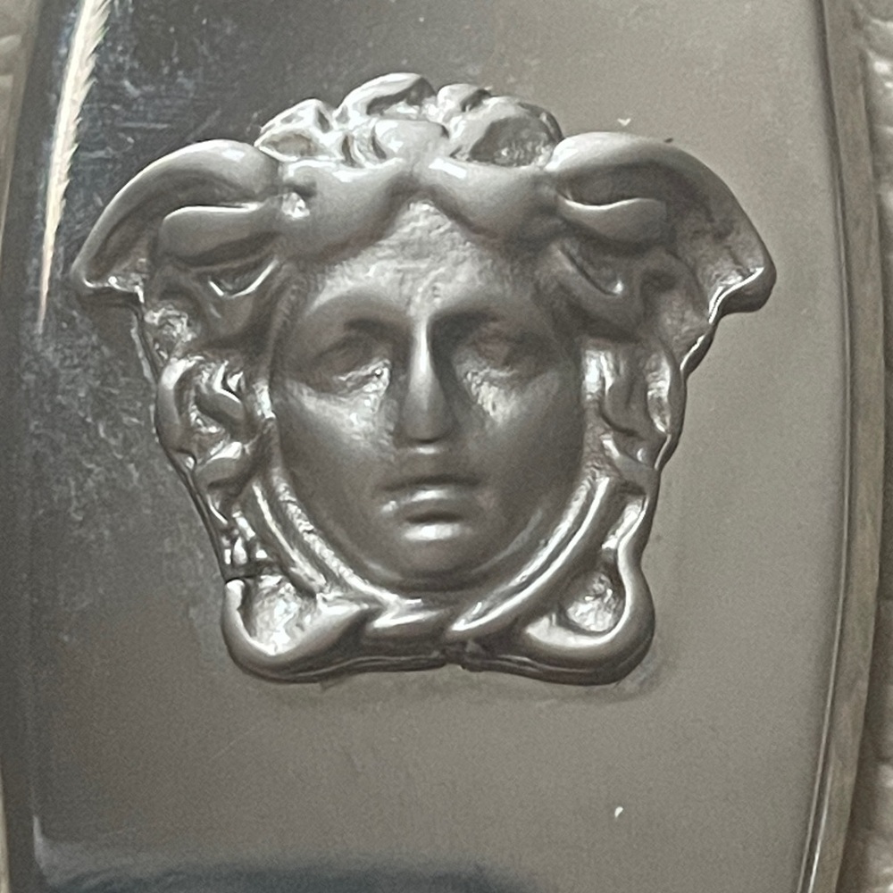 Authentic Versace Silver Keychain With Silver Med… - image 2